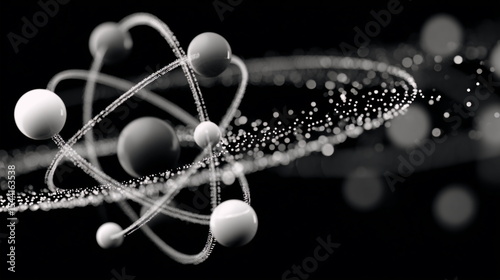 Visualization of atomic structure with electrons in orbit