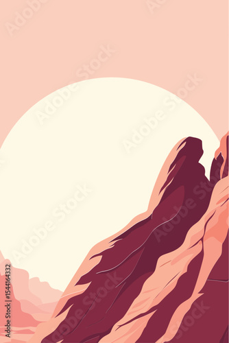 Road, Moon, Rocks, Sky, Peak, Sunset, Tree, Branches, Success, Business, Mind, Mountain, Road, Flowers, Mindset, Artwork, Vector