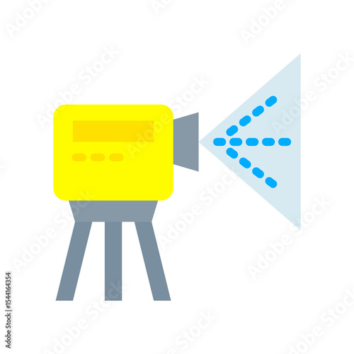 Gallaser Scanningang flat color icon