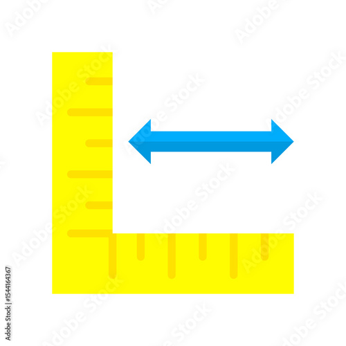 Horizontal flat color icon