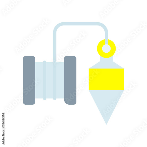 Plumb Bob flat color icon