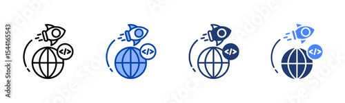 Accelerator icon sheet multiple style collection