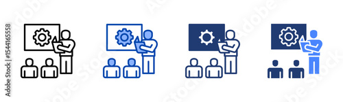 Mentoring icon sheet multiple style collection