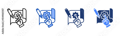 Prototype icon sheet multiple style collection