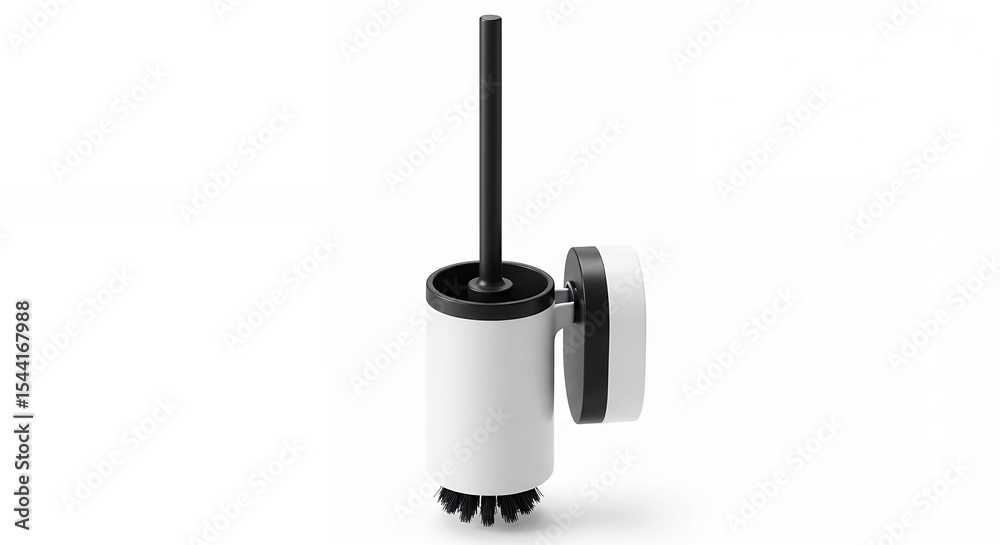 Obraz premium Modern cleaning brush with black handle