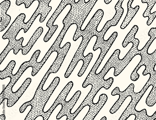 Minimilist diagonal black stripes on a cream background creating a zebra like pattern with a modern artistic feel vector