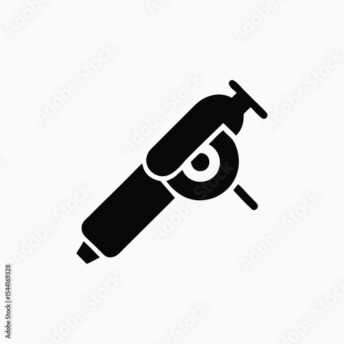 angle grinder icon fully editable vector template