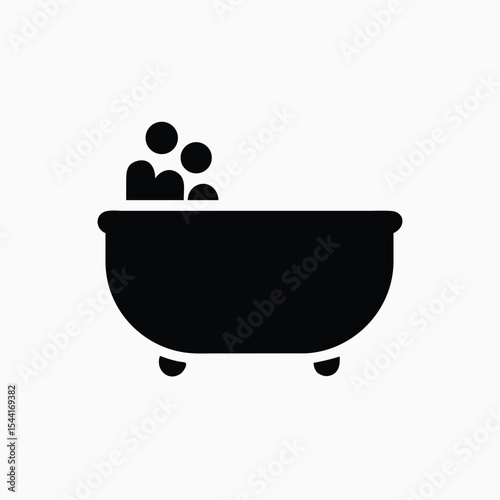 bath icon fully editable vector template