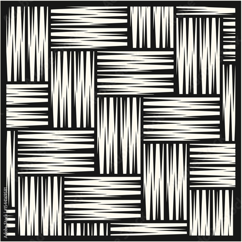 Minimilist seamless pattern of black semicircles arranged in a grid like formation on a white background style pattern vector