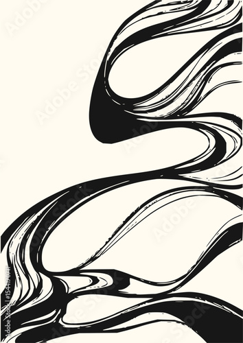 Minimilist pattern of white oval shapes scattered on a black background creating a dense and organic arrangement vector
