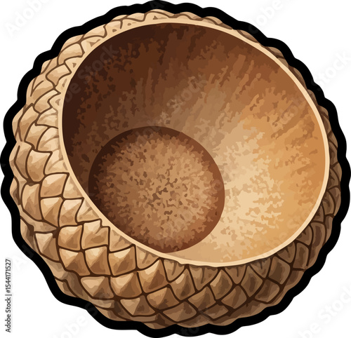 vector clip art dried The Last Acorn