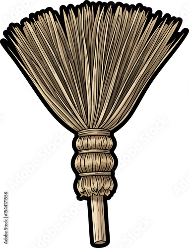 vector clip art dried Dried Broom Corn