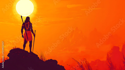 sunset over the mountains