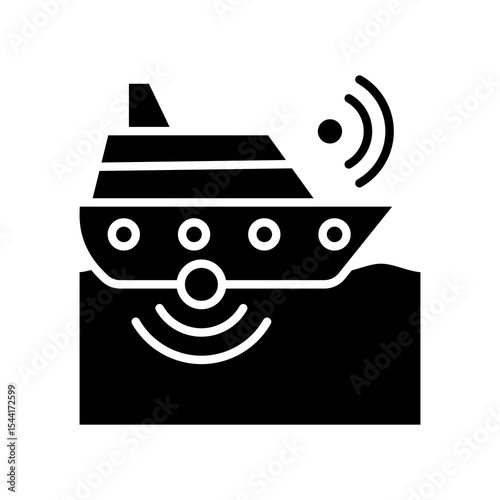 Hydrographic Survey glyph icon