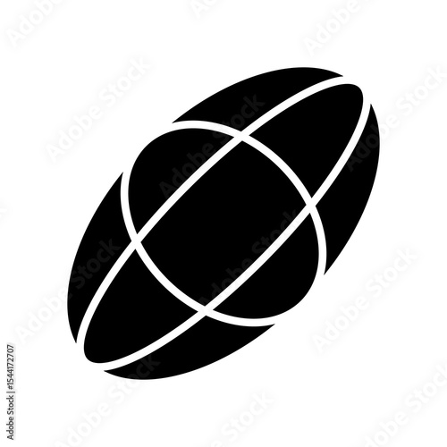 Ellipsoid glyph icon
