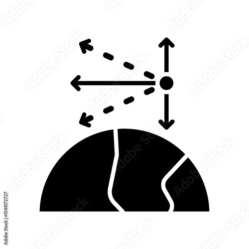Zenith glyph icon