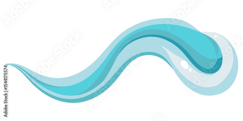 A dynamic abstract wave design in varying shades of blue and teal, conveying fluid motion and a clean, refreshing aesthetic.