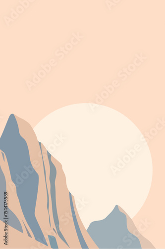 Rocks, Mountain Peak, Road, Moon, Sky, Sunset, Business, Mountain, Mindset, Artwork, Vector