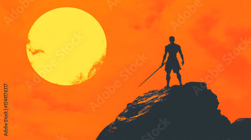 climber on the top of the mountain