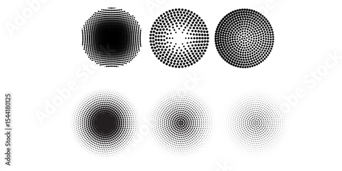 Halftone gradient. Dotted gradient, smooth dots spraying and halftones dot background seamless modern.eps 10