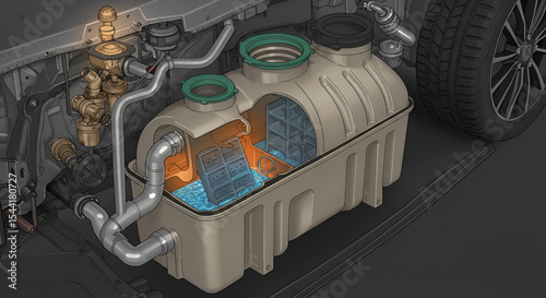 Vehicle Hydrogen Storage Tank Fuel Cell System
