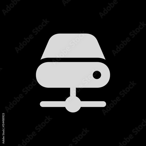 Filled Connected External Drive Icon