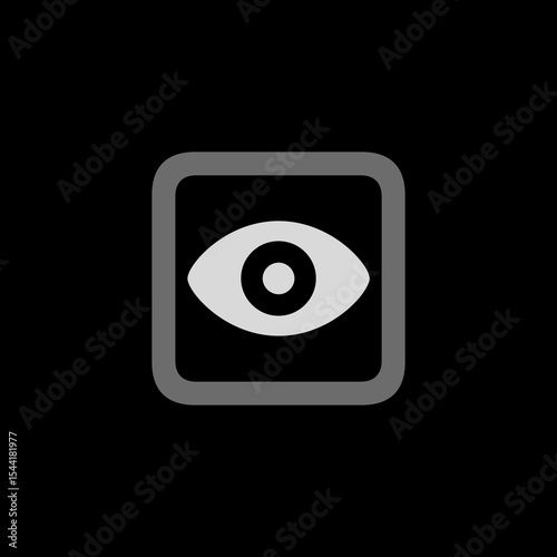 Outlined Square Eye Icon