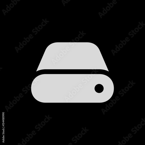 Filled External Drive Icon