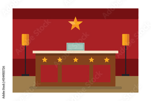 Elegant Reception Desk Design Star-Rated Luxury Hotel Lobby Interior