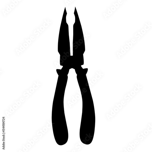 Working tool silhouette vector