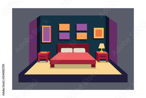 Modern Bedroom Interior Design Cozy and Stylish Space with Artwork
