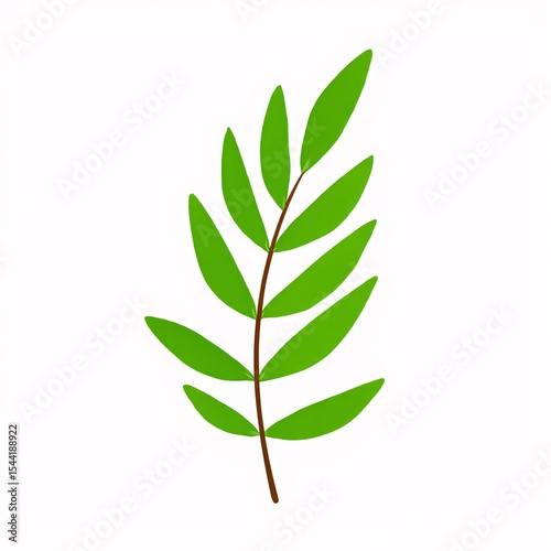 Artistic Green Leaves Collection: High-quality Watercolor Illustrations for Spring, Summer, and Garden-themed Creations.
