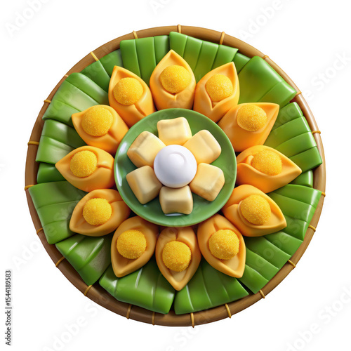 Sweet treats in a bamboo basket