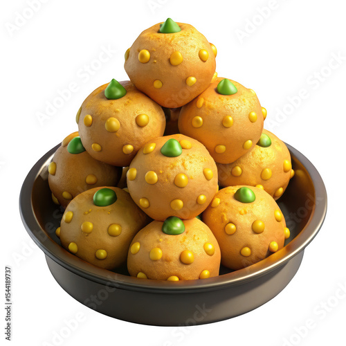 Wallpaper Mural Golden sweets in a metal bowl Torontodigital.ca