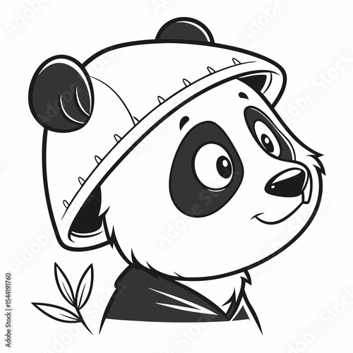 Panda Mascot Vector Head Icon