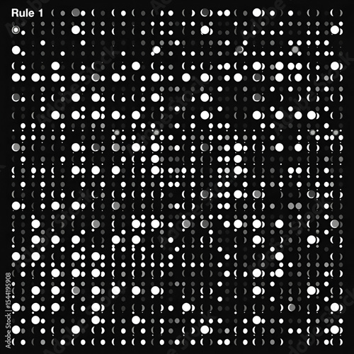 Rule 241 Elementary cellular automaton random seed sample implementation illustration