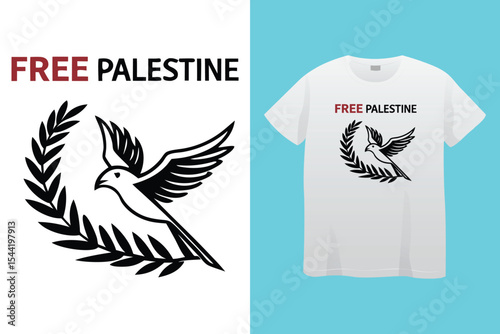 Arabic Calligraphy vector type for country of Palestine. Translated, Palestine.