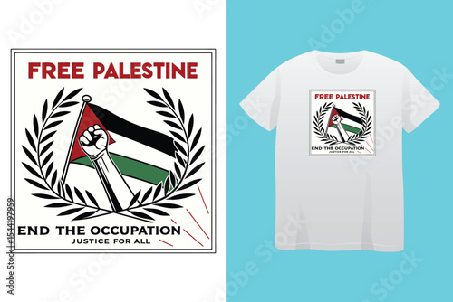 Arabic Calligraphy vector type for country of Palestine. Translated, Palestine.