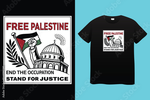 Arabic Calligraphy vector type for country of Palestine. Translated, Palestine.