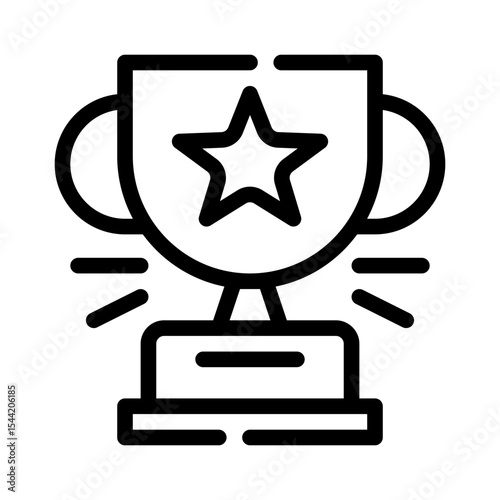 trophy line icon