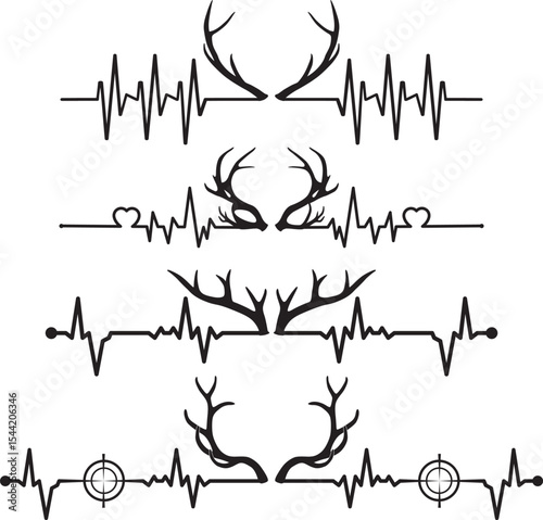 Deer Antlers Heartbeat, Deer Heartbeat , Antlers Heartbeat, Antlers Love, Deer Hunting