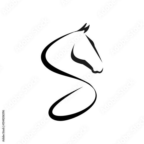 Elegant Horse S Letter logo