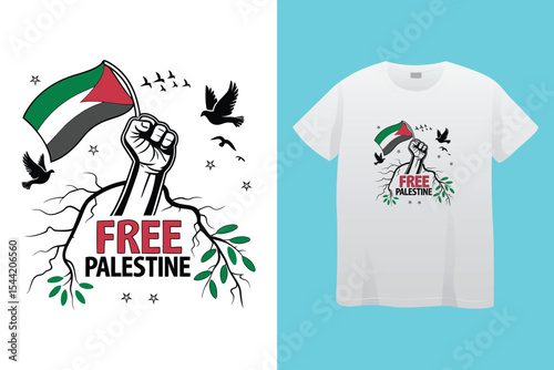 Palestine design vector, Save Palestine illustration for banner, t-shirt, poster, sticker, badges, social media design. Hand-Drawn Lettering Phrase, Calligraphy Graphic Typography.
