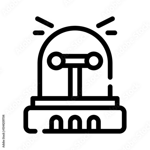 siren line icon