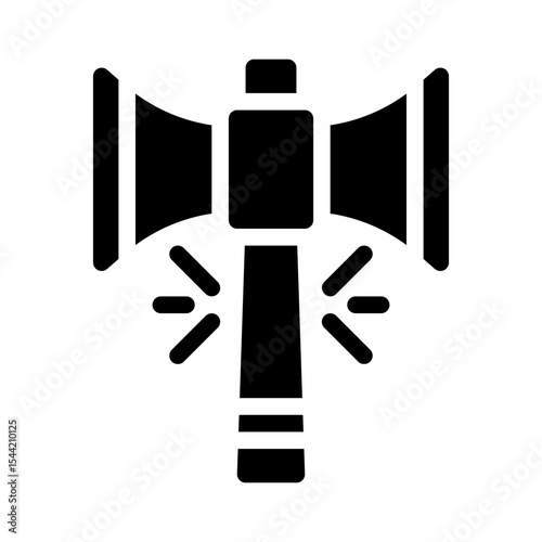 axe glyph icon