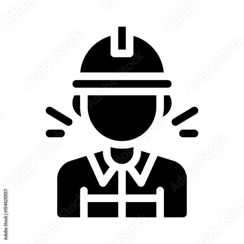 firefighter glyph icon