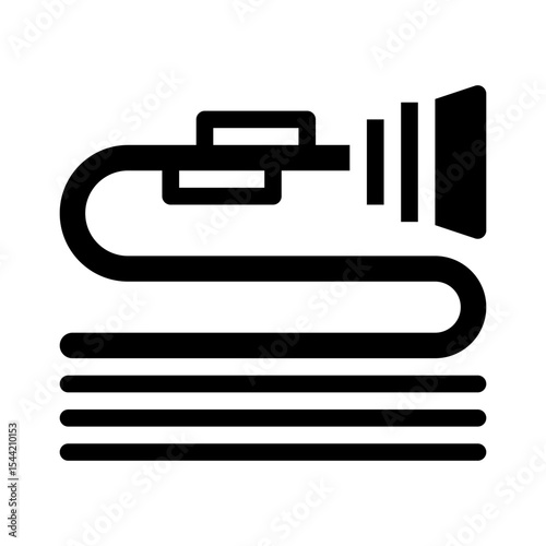 Water Hose glyph icon
