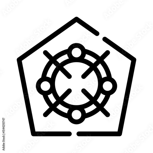 radar chart line icon