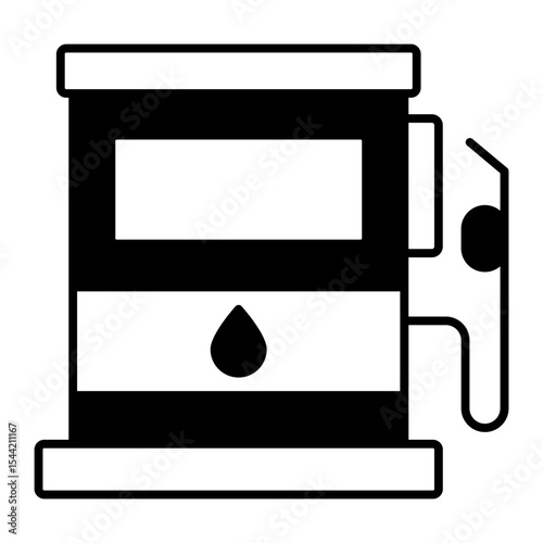 gas station black icon