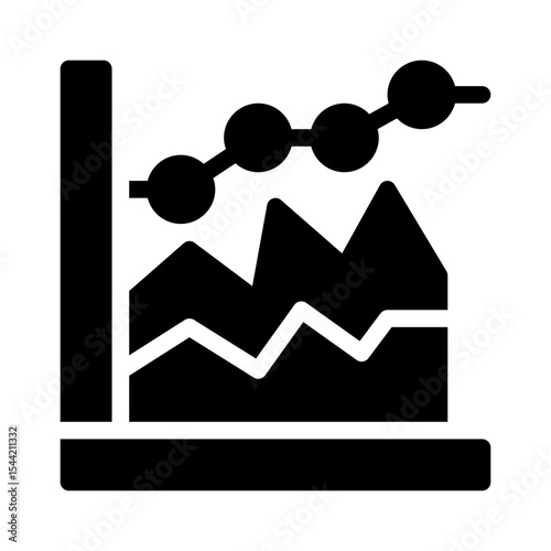area chart glyph icon